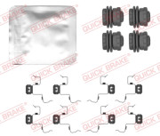 Ремкомплект гальмівних колодок QUICK BRAKE 109-0156