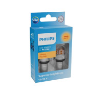 Комплект світлодіодів Philips Ultinon Pro 7000 SI (PY21W / BA15S) 11496AU70X2