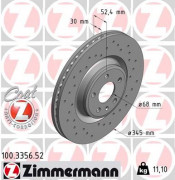 Тормозной диск ZIMMERMANN 100.3356.52