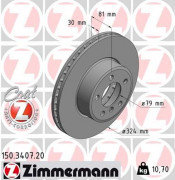 Тормозной диск ZIMMERMANN 150.3407.20