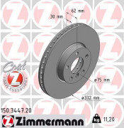 Гальмівний диск ZIMMERMANN 150.3447.20
