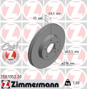 Тормозной диск ZIMMERMANN 250.1352.20