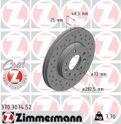 Тормозной диск ZIMMERMANN 370.3074.52