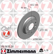Тормозной диск ZIMMERMANN 370.3075.20