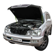 Амортизаторы капота (газовые упоры капота) Euro-Upor EU-LE-LX-100-2 для Lexus LX (J100) 1998-2007 (2шт)