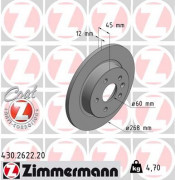 Тормозной диск ZIMMERMANN 430.2622.20