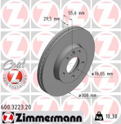 Гальмівний диск ZIMMERMANN 600.3223.20