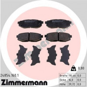 Тормозные колодки ZIMMERMANN 24854.160.1
