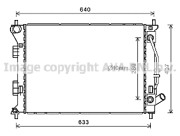 Радіатор охолодження двигуна AVA COOLING HY2436