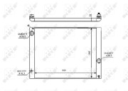 Радиатор охлаждения двигателя NRF 53728