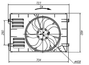 Вентилятор охлаждения радиатора NRF 47925