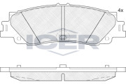 Тормозные колодки ICER 182443