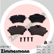 Тормозные колодки ZIMMERMANN 22187.180.1