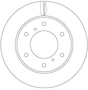 Тормозной диск TRW DF6735