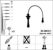 Комплект высоковольтных проводов зажигания RC-EM1211 NGK 44317