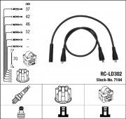 Комплект високовольтних дротів запалювання RC-LD302 NGK 7104