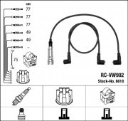 Комплект високовольтних дротів запалювання RCVW902 NGK 8618