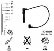 Комплект высоковольтных проводов зажигания RCVW910 NGK 7306