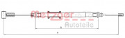 Трос стояночного (ручного) тормоза METZGER 10.4744