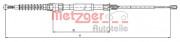Трос стояночного (ручного) тормоза METZGER 10.7626