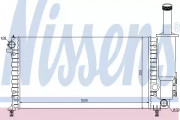 Радіатор охолодження двигуна NISSENS 61881