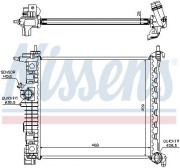 Радіатор охолодження двигуна NISSENS 630736