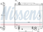 Радіатор охолодження двигуна NISSENS 641776