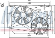 Вентилятор охлаждения радиатора NISSENS 85610