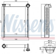 Радиатор печки NISSENS 72987