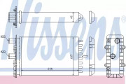 Радіатор пічки NISSENS 73974