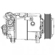 Компрессор кондиционера DELPHI CS20500