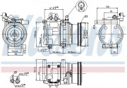 Компресор кондиціонера NISSENS 89290
