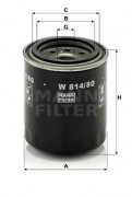 Масляный фильтр MANN W 814/80