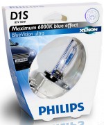   Philips D1S Blue Vision ultra 85415 BVU S1