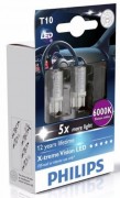 Комплект світлодіодів Philips (T10 / W5W) 12966 2LED (6000K)