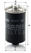 Топливный фильтр MANN WK8341