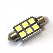 Светодиодная лампа Zax LED C5W (SV8,5) CAN 5050 6SMD 36mm White (Белый) Can-Bus