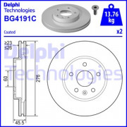 Гальмівний диск DELPHI BG4191C