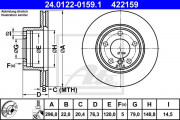 Тормозной диск ATE 24.0122-0159.1