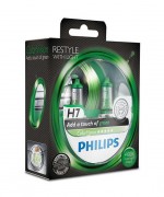 Комплект галогенних ламп Philips Color Vision PS 12972CVPGS2 (H7), зелений колір