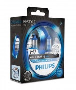 Комплект галогенних ламп Philips Color Vision PS 12972CVPBS2 (H7), блакитний колір
