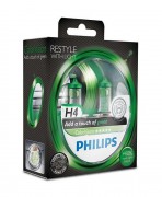 Комплект галогенних ламп Philips Color Vision PS 12342CVPGS2 (H4), зелений колір
