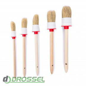 Detailer Detailing Car Brush Set Boar's Hair DECBBH-SET