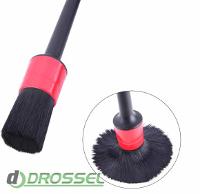 Detailer Detailing Car Brush Set Natural Boar Hair Mixed 3