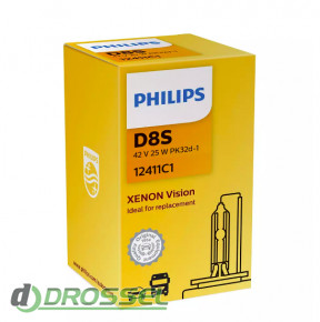 Philips Xenon Vision D8S 12411C1 25W 4500K
