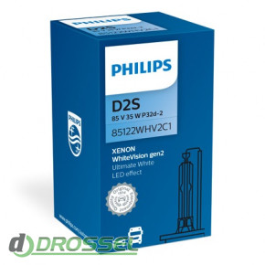 Philips Xenon WhiteVision gen2 D2S 85122WHV2C1