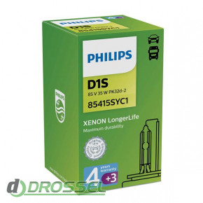 Philips Xenon LongerLife D1S 85415SYC1