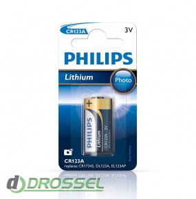  Philips CR123A Lithium (CR123A/01B)