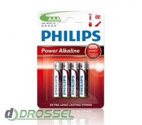 Philips LR03 AA Power Alkaline (LR03P4B/10)