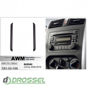   AWM 781-33-106  Suzuki Jimny, 2 DIN